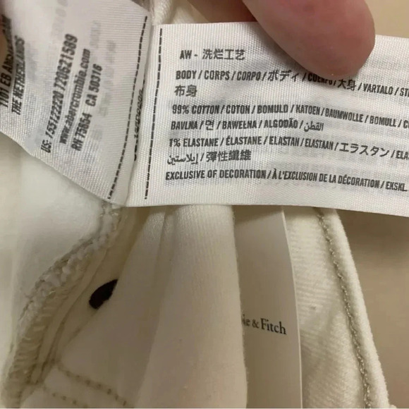 Abercrombie & Fitch The ‘90s Straight Ultra High Rise Jeans Size 34 Long NWT New - Picture 12 of 12